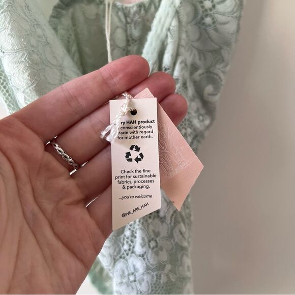 NWT Free People We are Hah Comin' In Haht Lace Bodysuit in Blue Teal - Picture 7 of 8